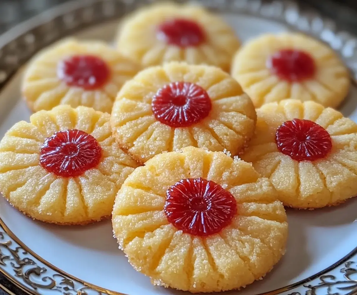 Pineapple Upside-Down Sugar Cookies