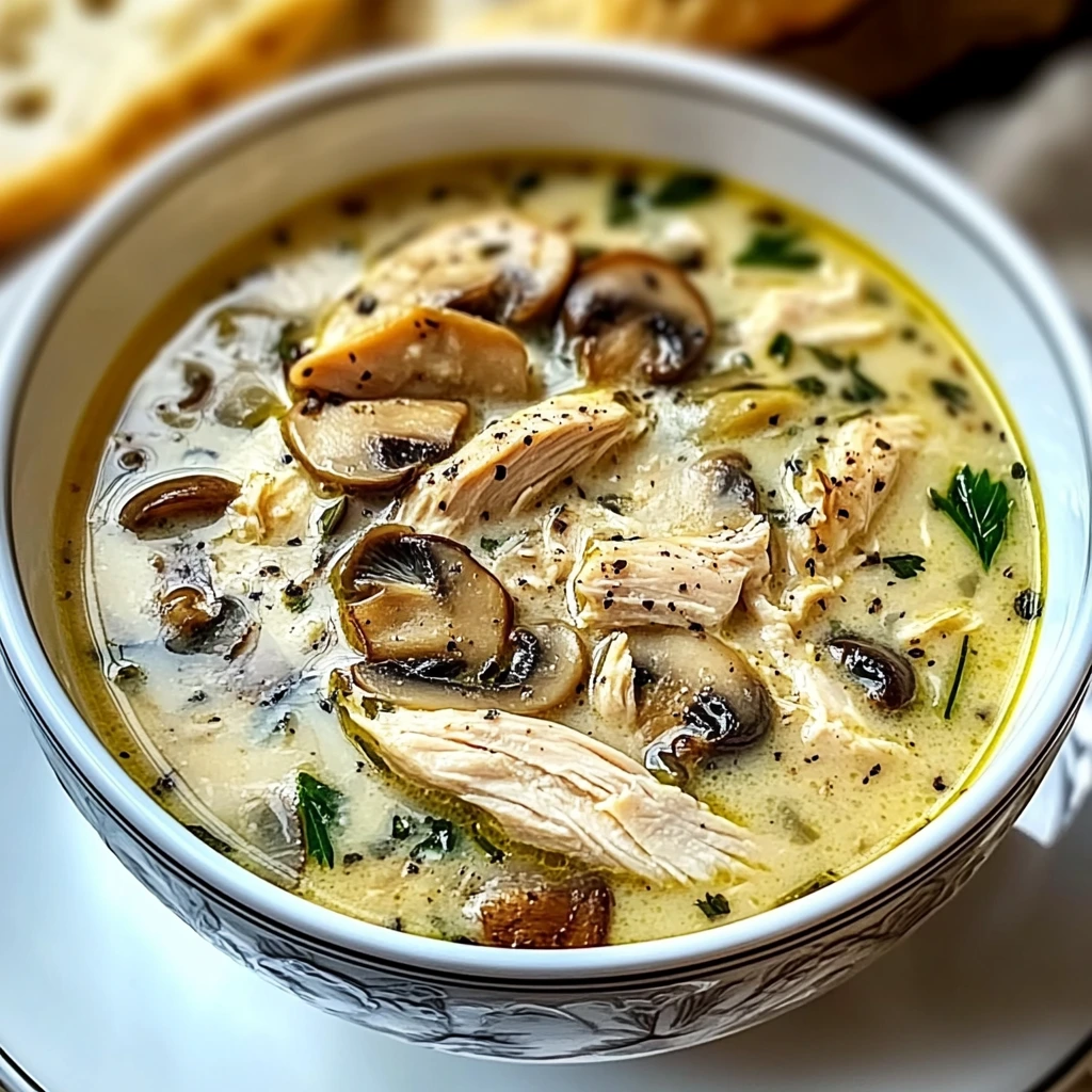 Rotisserie Chicken Mushroom Soup