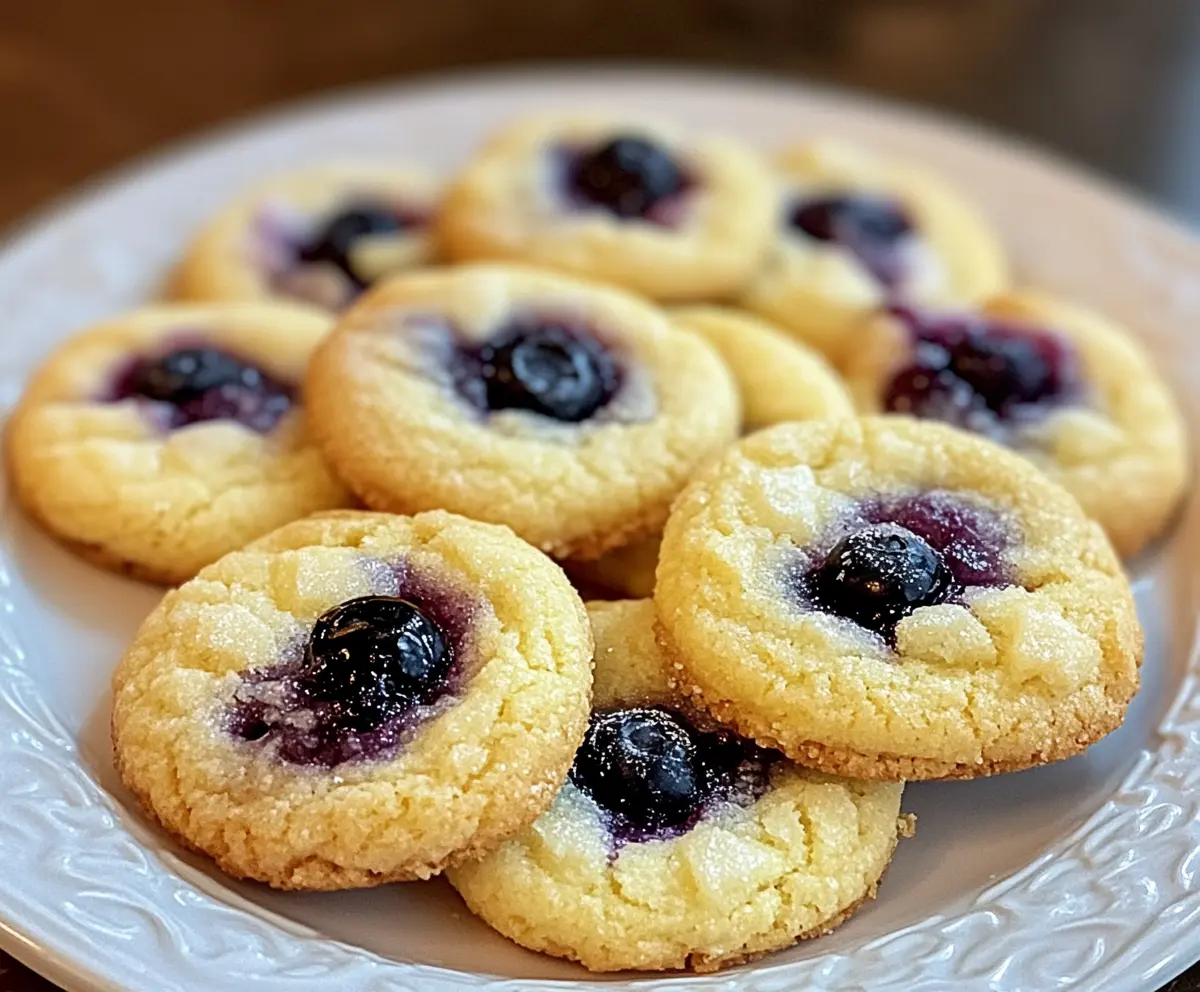 Blueberry Lemon Cheesecake Cookies