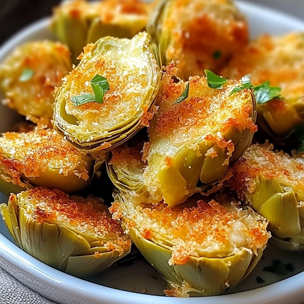 Crispy Parmesan Artichoke Hearts